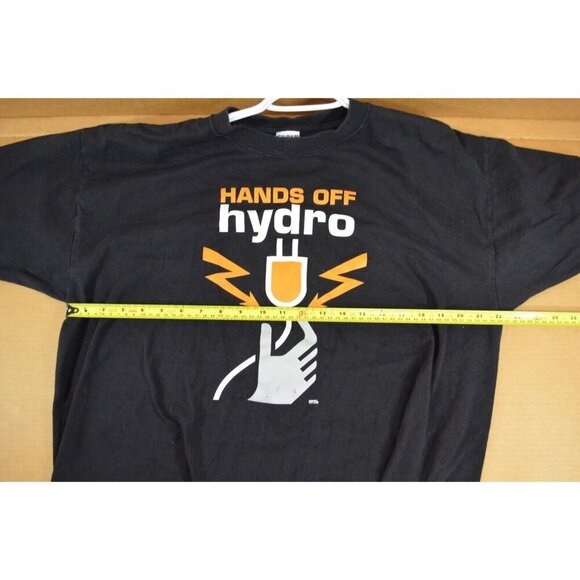 Hands Off Hydro T-Shirt Men's XL Gildan Ultra Cotton Heavyweight Black BC - Picture 4 of 7